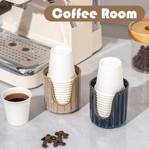 Distributeur de gobelets en céramique TANEW porte-tasse de 88 ml - 7
