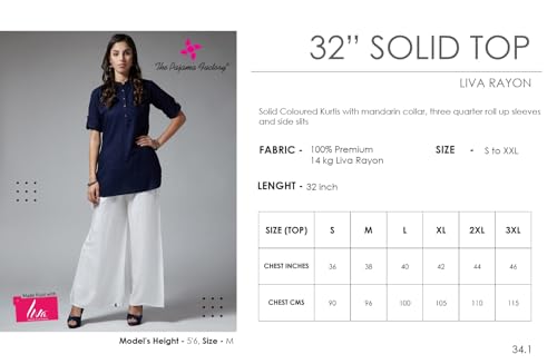 Image of Comfort Short Kurti for Women | Short Tunics Tops | Regular Rayon Short Kurti | Stylish Short Sleeve Kurti for Girls & Ladies