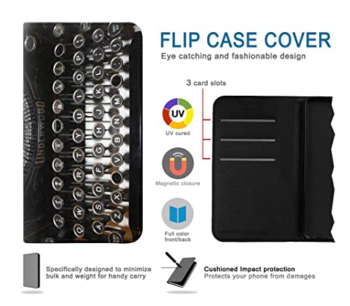 Housse Samsung Galaxy A36 en cuir premium style Typewriter finitions main