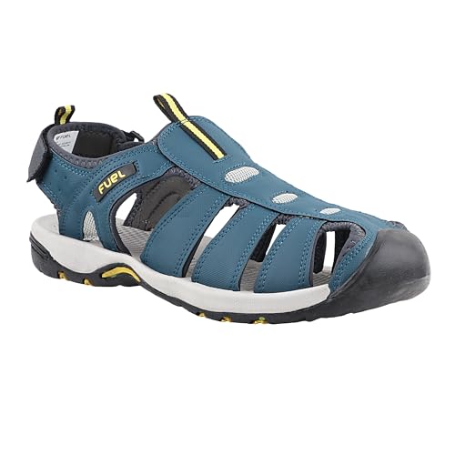 Image of FUEL Fisherman Sandals for Men Comfortable, Breathable & Flexible Stylish Casual Sandals Protective Bump Toe Perfect Outdoor Beach Anti-Skid Sports Footwear For Gents (Soldier-11)