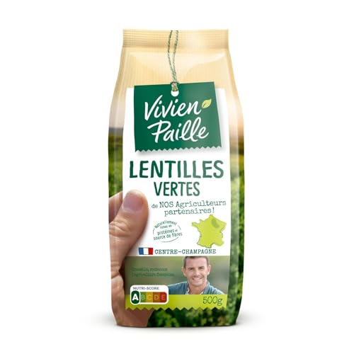 Lentilles vertes sources de fibres et protéines végétales lot de 4