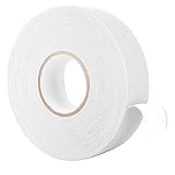 Jenngaoo 2.5cmx25m Hockeyschläger Tape, Bunte Rutschfestes Hockeyschlägerband Selbstklebendes Eishockey Griffband für EIS & Roller Hockey Stick (Weiß)
