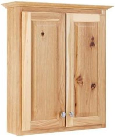 TTHY-NHK Hampton 25-1/2-Inch Natural Hickory Bath Storage Cabinet