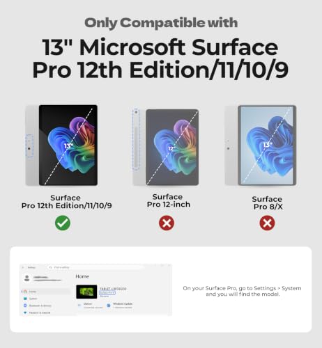 Image of Dexnor Case for Microsoft Surface Pro 12th Edition /11 /10 /9 13-inch Rugged