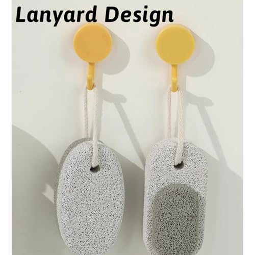 zoerbufan Pumice Stone for Feet/Hands/Body, Natural Lava Pumice Stone for Dead Hard Skin Removal, Foot Scrubber, White Calluse Remover, Foot File for Men/Women for Exfoliation(Oval) - Image 5