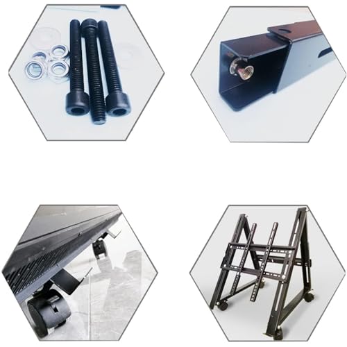 Soporte móvil para TV apto para pantallas 50-75 pulgadas miniatura 5