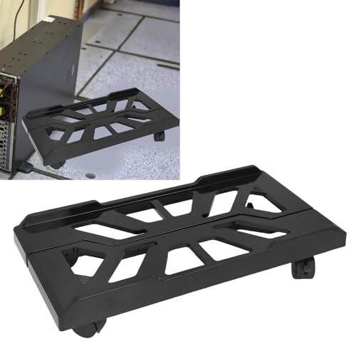 Soporte móvil para CPU, soporte ajustable para torre de computadora con 4 ruedas giratorias, soporte para CPU bajo el escritorio o en el suelo, ideal para estudiantes miniatura 5