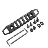 PBTMCD Schienenhalterungen Aus Aluminiumlegierung for Das K/M-System, Taktischer Basis-Konvertierungsadapter, Zielfernrohrmontage-Konverter(7-Slot)