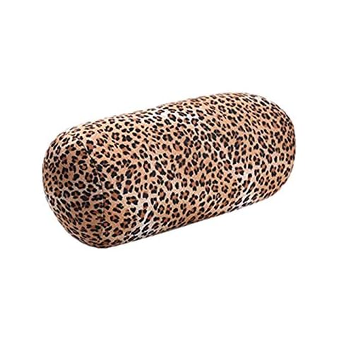 DAYNECETY 1pc Microbead Neck Pillows Roll Cushion Travel Beanie Pillow Cover Lumbar Bolster Cushion Roll Pillow For Maternity Body Squishy Travel Sleep Massage Back Support Rest (Pattern-i) Cover