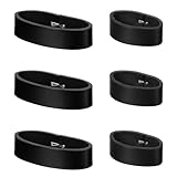 Prasacco 6 Stück Gürtelschlaufe Leder Loops Gürtelschlaufe Ohne Nähen Gürtelschlaufen Zum Annähen Clasp for Leather Strap Gürtel für Herren Schlaufe für DIY-Handwerkstasche Gürtelbefestigung(Schwarz)
