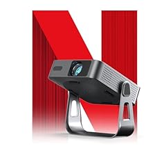 Smart Mini Projector 4K [Netflix Officially/Auto Focus/Keystone], VOPLLS 600 ANSI WiFi Bluetooth 1080P Full HD Portable Pro…