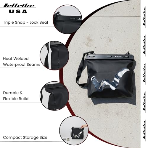 Bolsa seca impermeable Jettribe para PWC con triple cierre y costuras selladas, 11" x 8.5" miniatura 3
