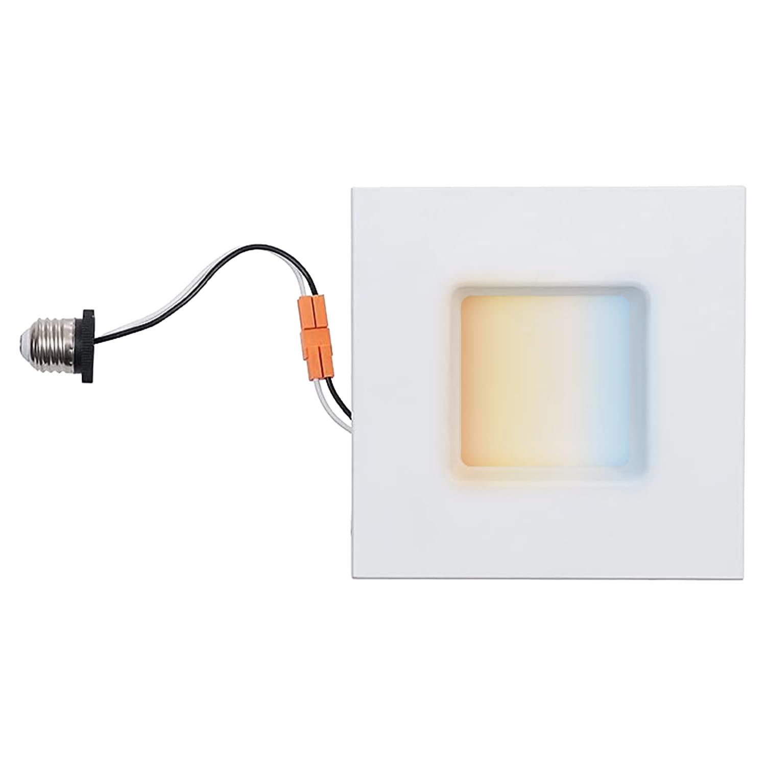 Sunlite 89129 LED Selectable 5-6” Square Retrofit Light Fixture, 14W, 1100 Lmns Recessed Downlight Ceiling Mount, 27K/30K/35K/40K/50K Selectable CCT Dimmable, 90 CRI, ETL Listed, 1 Count