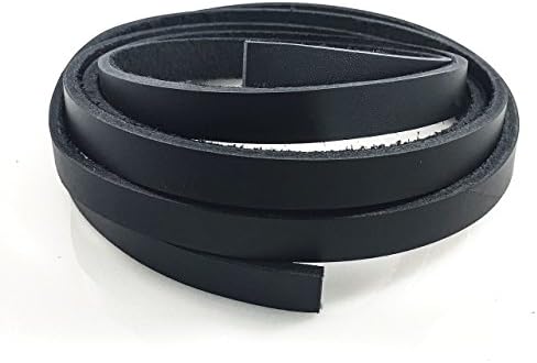 Dangerous Threads Black Latigo Leather Strip 1/2" x 72"