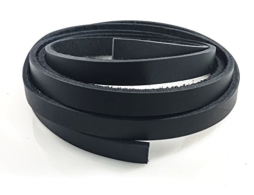 Dangerous Threads Black Latigo Leather Strip 1/2