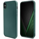 Simple Pero Perfecto: Funda de silicona líquida ligera Moozy Lifestyle para iPhone X y iPhone XS está hecha de forma magistral. La funda está hecha de silicona de tacto sedoso que protege contra los arañazos. El interior está forrado con una suave capa de microfibra. La gama de colores vivos proporciona una elección perfecta para un look elegante para el día a día.