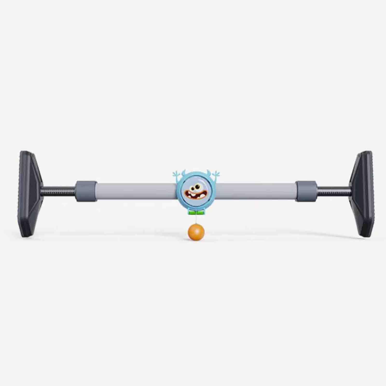 Professional Horizontal Bar Home Indoor Children's Household Horizontal Bar Pull-up Free Punching Fitness Door Horizontal Bar, 120, Grizzle
