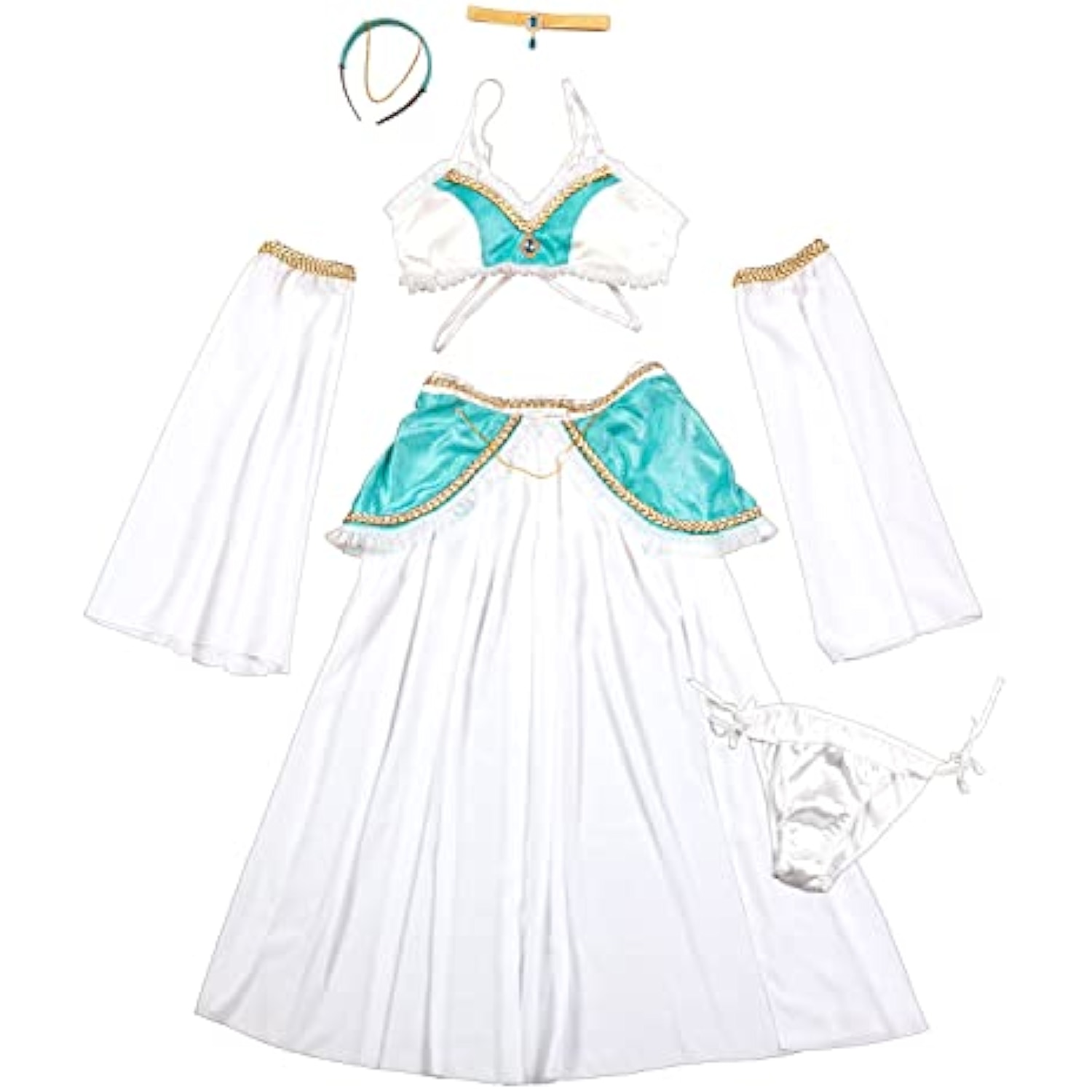 クリアストーン(Clearstone) クロストリア コスプレ ハロウィン 精霊 レディース ブルー 詳細画像3