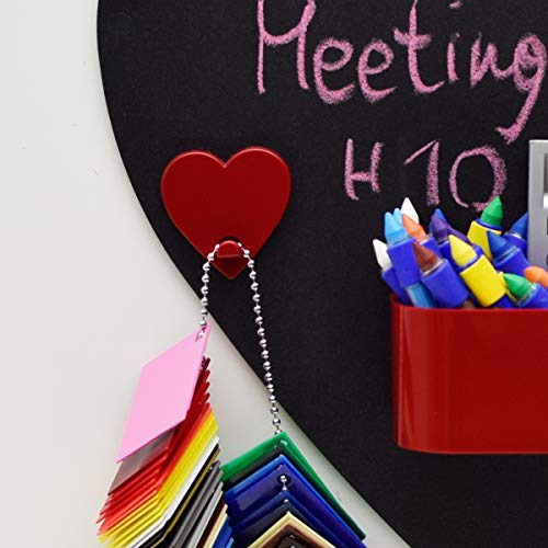 KalaMitica - Hook for Wall Magnetic Board with Strong Magnet - Red Heart, 5,5 x 5,1 cm - Image 3