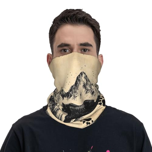 Neck Gaiter Mask,Bandana Mandala Flowers Print Face Cover Mask Sun Uv Protection,Neck Warmer Balaclava,Tube Face Scarf2