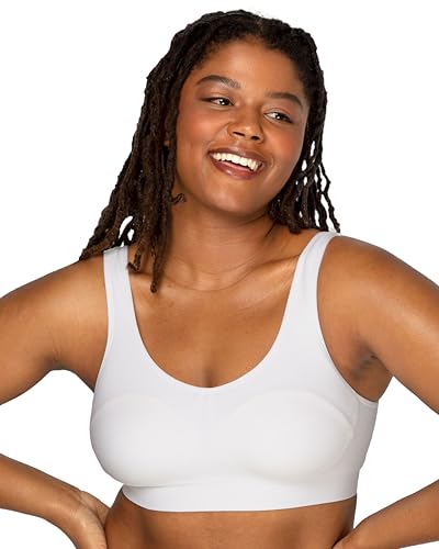 Image of Fruit of The Loom Women's 2-Pack Full Coverage Wireless Bra w / Built In Pads - All Day Comfort