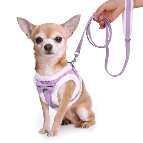 Harnais anti-traction pour petit chien frissonnant en hiver - 8