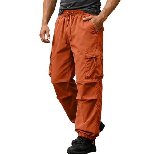 Pantalon homme coton cargo léger et stretch avec cordon de serrage