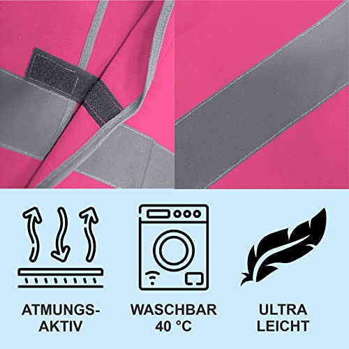 Fassbender-Druck WARNWESTEN - Sicherheitsweste PINK Warnweste nach EN ISO 20471 zertifiziert - Warn Weste PRESSE - Unisex mit hochwertigem Reflektorstreifen (PINK I M/L I 10er Set)