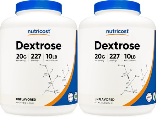 Image of Nutricost Dextrose Powder 10 LBS, Gluten Free (Pack of 2)