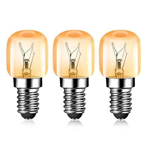 EXTRASTAR Ampoule Four 15W 300 Degres E14 Dimmable, Ampoule 15W Incandescence E14 T22, 112LM Blanc Chaud 2700K, pour E14 Petit Culot à Vis Pygmy Lamps Pour Micro-ondes, Four, Lampe à sel, Lot de 3 Cover