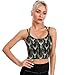 Casual Support Yoga Bra Deer Camo Camouflage American Flag Hunting Black, Padded Gym Running Workout Tank, Wirefree Sports Top for Women & Girls