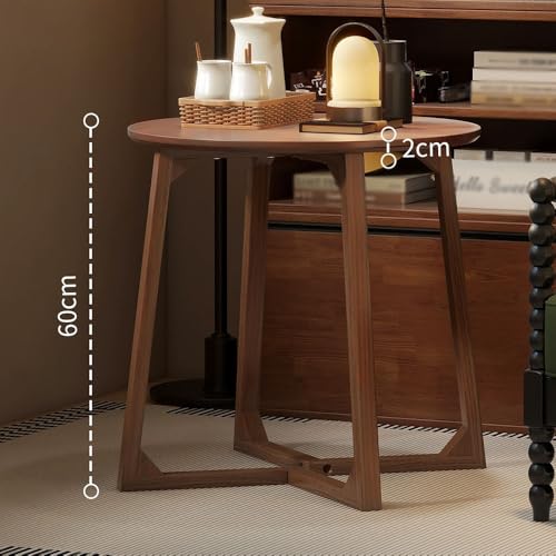 Table d'appoint de canapé stable et robuste en bois au design rétro élégant - 6