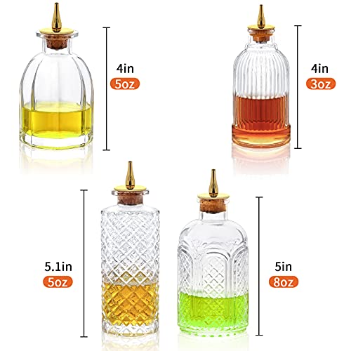 image for SuproBarware Bitters Bottle for Cocktail Set of 6 (4pcs)