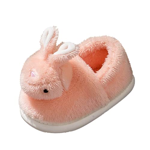 sfdgfhyf Party Shoes for Toddler Girls Fashion Autumn and Winter Boys and Girls Slippers Flat (Pink, 5.5-6 Years Little Child)