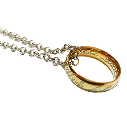 Collier bague du pouvoir du Seigneur des Anneaux avec chaîne 45 cm WILHEL.SK