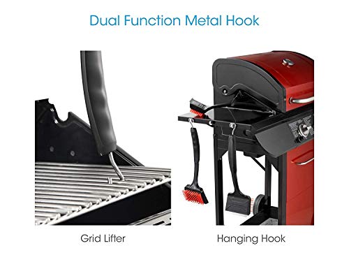 Unicook Outdoor Grill Brush, Heavy Duty Nylon Bbq Cleaning Brush, Removable Head Xl Gas Grill Cleaner, Durable And Effective, Best Alternative To Dangerous Wire Brush, Do Not Use On Hot/Warm Grill #TOP5