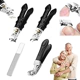 4PCS Solymody Nagelknipser FußNäGel Solymody Orthoclip Nagelexpert Solymedy Nail Clippers Solymedy Nagelknipser FußNäGel mit Lupenglas Nagelknipser füR Senioren