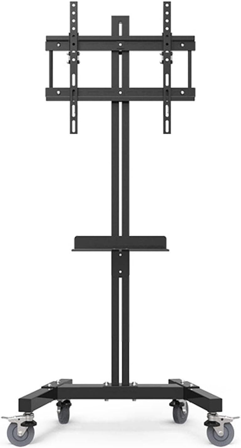 OLSKFUH Mobile Tv Stand Mobile Tv Mount Stand - Heavy Duty Tv Cart Stand, Mobile Tv Cart With Wheels, Tv Stand With Height Adjustable Shelf For Living Room, Office, Meeting Room,