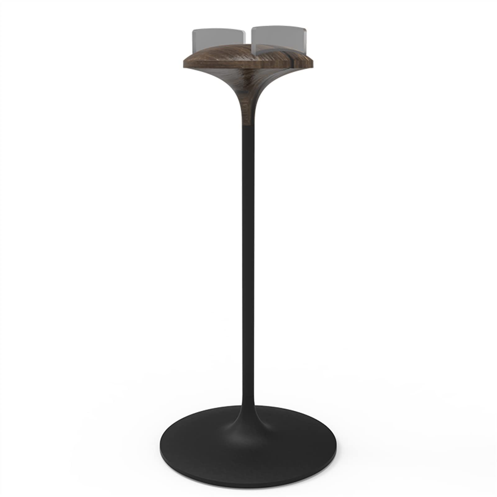shangguanyun456 Headphone Stand Walnut/Beech Headphone Stand, Wood and Aluminum Headset , Nature Walnut Gaming Holder with Solid Heavy Base(Black)