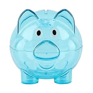 Gekke Verkoop Babyspaarbank, decoratief spaarvarken, muntenbank, voor jongens voor meisjes(Klein blauw)