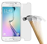  wortek Premium Protector de pantalla para Samsung Galaxy S6/S6 Edge, 9H, cristal protector, 0,3 mm de grosor