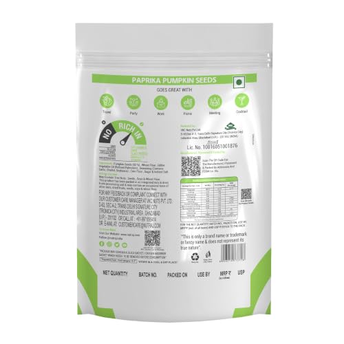Image of Nutraj Snackrite Paprika Pumpkin Seeds 150 g Pouch