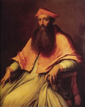 globalartdepot 12X16 inch Piombo Portrait of Cardinal Reginald Pole 1545 Canvas