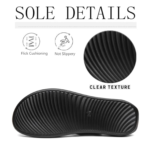 Men's Leather Slip On Slides Sandals Comfortable Lightweight Open Toe Anti-Slip Flat Summer Casual Slippers Indoor Outdoor Walking Beach Sandals4