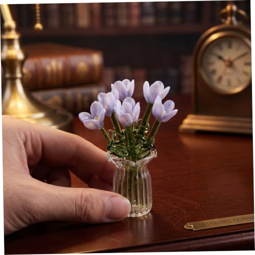 Mini fleurs en verre pour embellir votre espace de travail et centres de table - 6