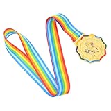 BIUDECO Medalla de Oro Cinta Cuello, Premio Ligero de Metal para Patinaje Infantil, Medallas Deportivas para Competiciones y Eventos Escolares de Patinaje sobre Hielo