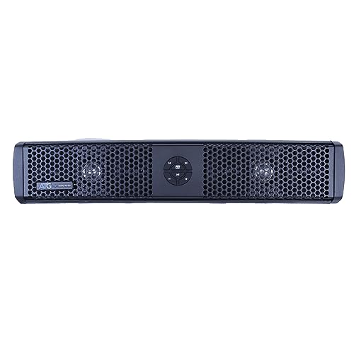 ATG Audio 6?Speaker Bluetooth Sound Bar w/RGB Lighting – 300 W Class?D Amp, Weatherproof UTV/ATV Roll?Cage Audio System - ATGSB6RGB