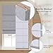 Persilux Blackout Roman Shades for Indoor Windows Cordless,Pull Down Linen Fabric Roman Blinds,Privacy Window Shades for Door,Bedroom,Office,Easy to Install,Blackout-Grey,Custom Size