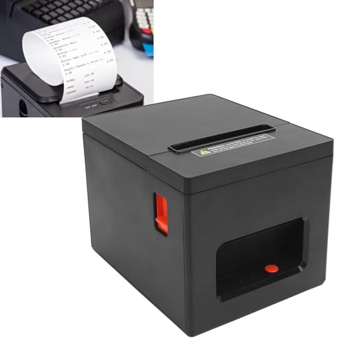 Image of Pomya Thermal Printer, 80mm Bluetooth Thermal Receipt Printer with Cash Drawer Connection for USB Wireless High Speed Printing, Compatible with Android Linux Window Systems (US)