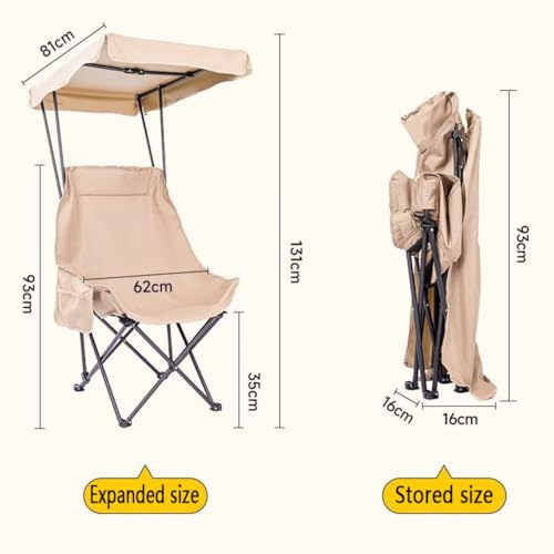 Chaise de pêche extérieur en Oxford 600D robuste avec structure en acier - 3